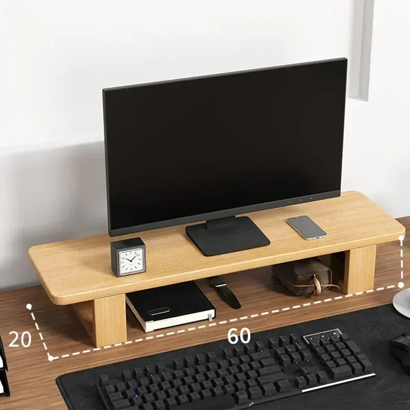 Walnuss Farbe Monitor aand Er Pangerhen Stembali Laptops Wärmeable биде Bildschirm Regal Desktop Organisation Racks Platzsparend
