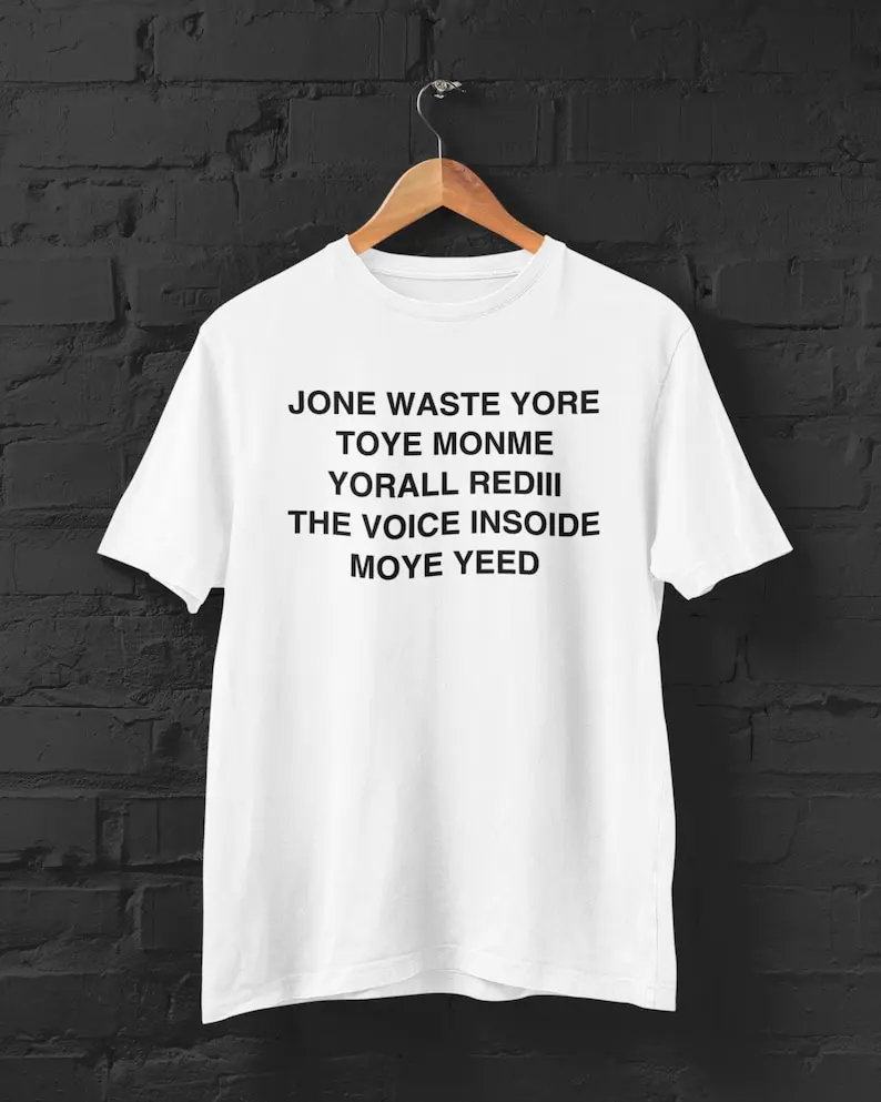 Рубашка Jone Waste Yore Toye Monme рубашка Blink 182 с текстами песен забавное несопление Yorall Rediii