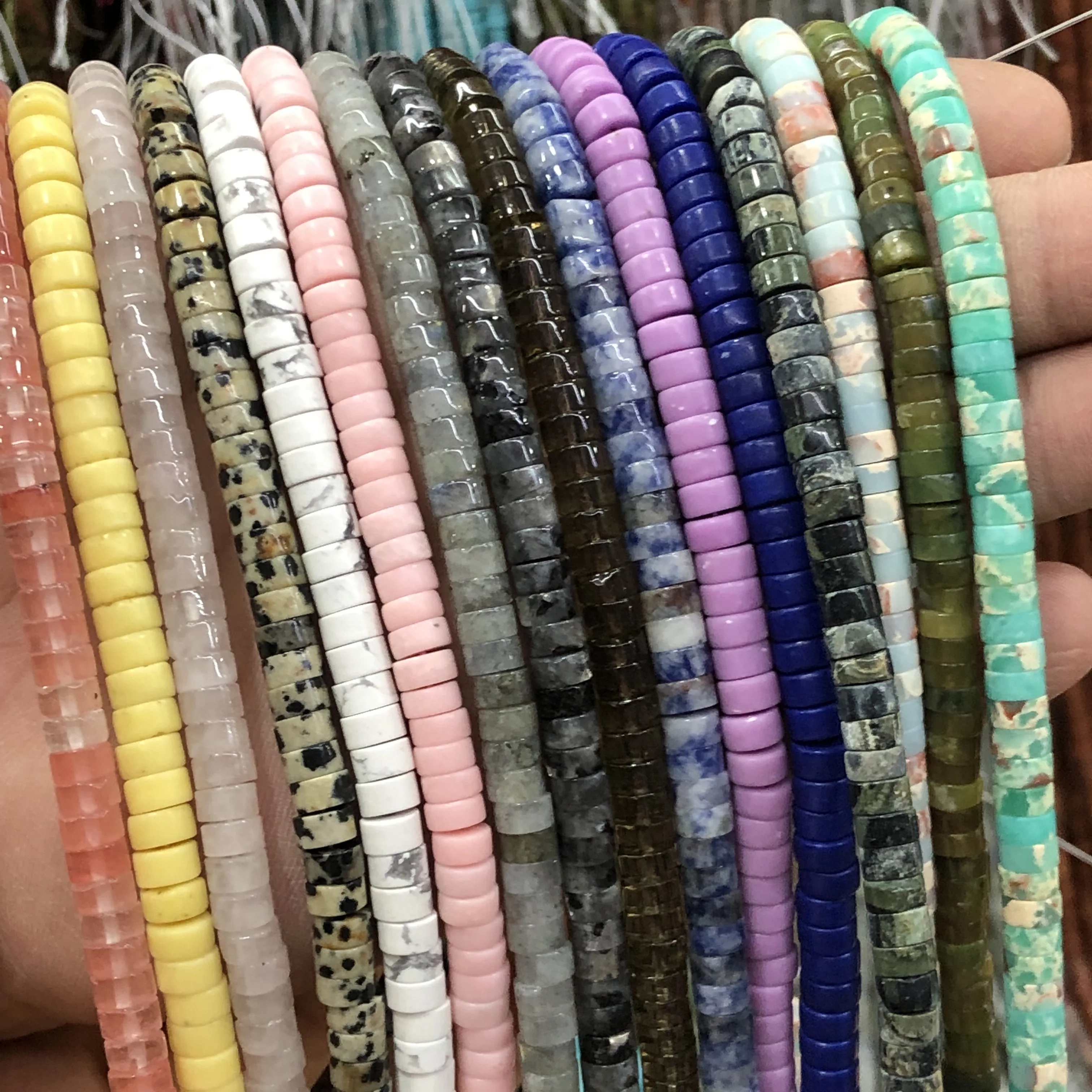 3x6 мм натуральный цилиндр светлый искусственный фиолетовый для изготовления