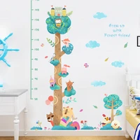 3d three dimensional childrens room wall decoration baby height wall stickers cartoon household weight height measuring