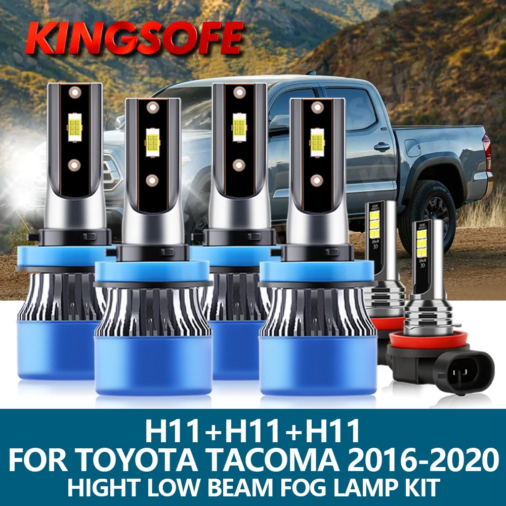 

6 шт., Автомобильные светодиодные лампы ближнего и дальнего света, 110 лм, 3570 Вт, 2016