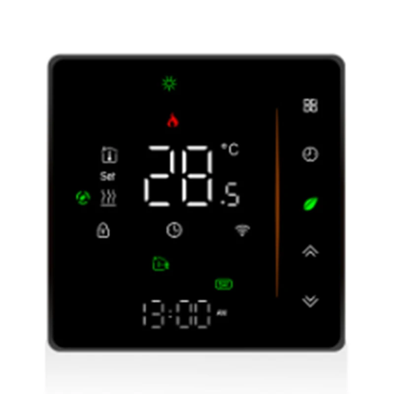 

1 PCS Tuya Smart Life Wifi Thermostat Black For Gas Boiler And Warm Floor Heating Home Temperature Controller