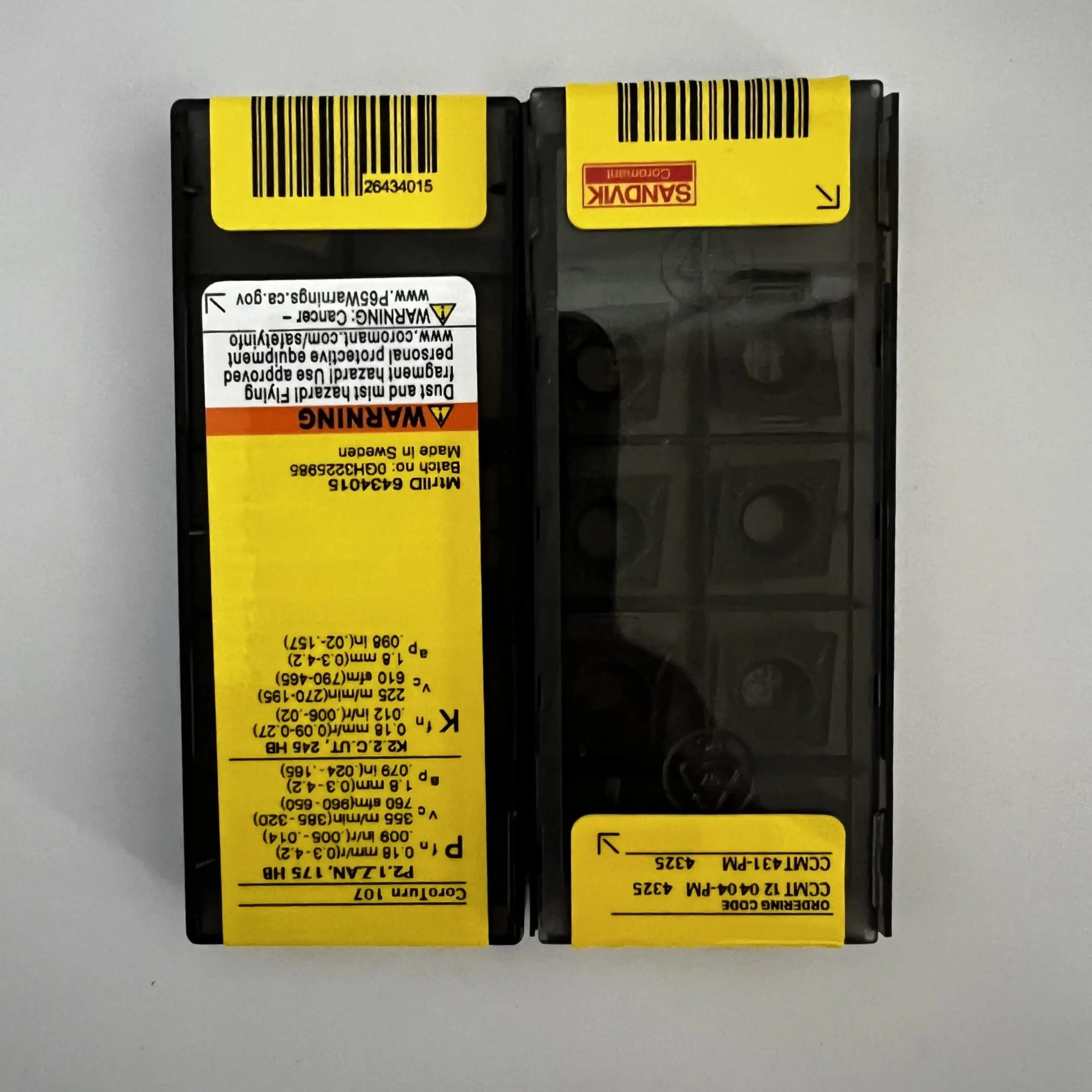 Oryginał oryginalny 120404 -PM 4325 / CCMT 120408 Ostrze z węglików spiekanych CNC 10 sztuk