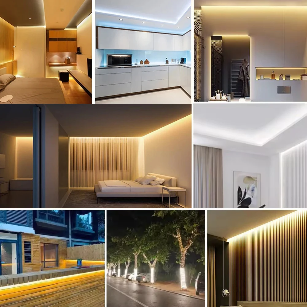 Водонепроницаемая светодиодная лента COB 220В 240LED/м белая