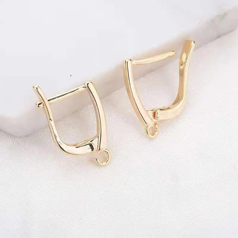 Простые медные серьги с застежкой для ушей простые подвесной сделай сам |