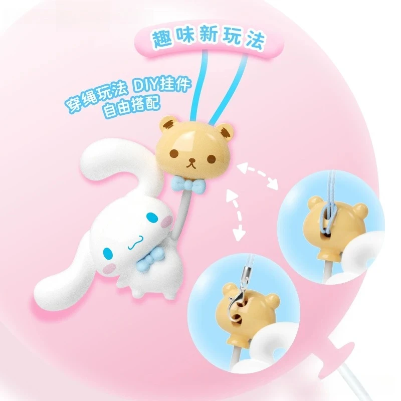 Фото Оригинальный набор Sanrio Family: Куроми и Хелло Китти, милые фигурки-сюрпризы в пакетах, украшения для рабочего стола, забавные коллекционные фигурки в пакетах-сюрпризах №3