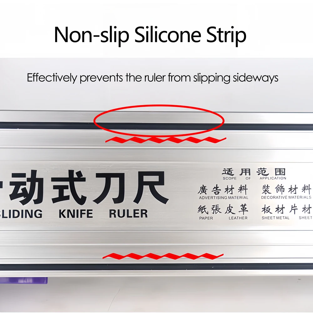 Раздвижная линейка для резки KT кожаная рисовая бумага рекламный инструмент нож