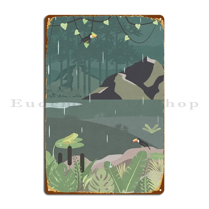 

Jungle Rain Metal Signs Party Home Create Customized Cinema Tin Sign Poster