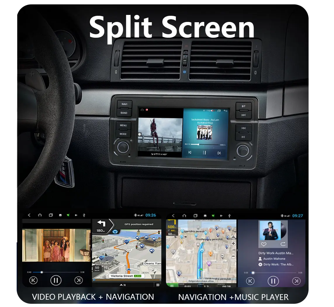 Фото Автомагнитола CHSTEK Android для BMW E46 M3 MG ZT ROVER75 с Carplay, беспроводным GPS, 4G, Wi-Fi, Bluetooth, RDS-навигацией №2