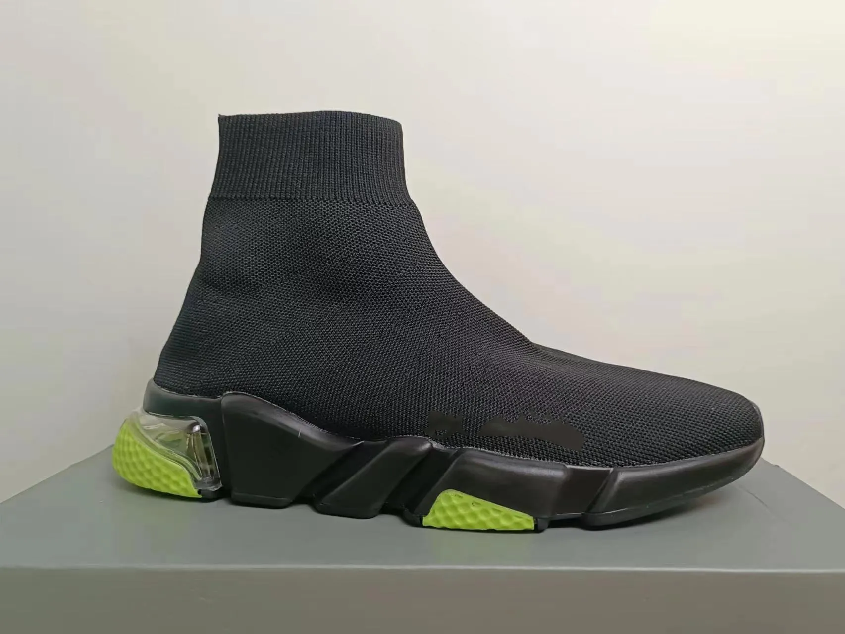 

Новинка 2023, роскошные брендовые 1,0 воздухопроницаемые носки balenciga с рукавами, Спортивная повседневная обувь с высоким берцем для мужчин и женщин