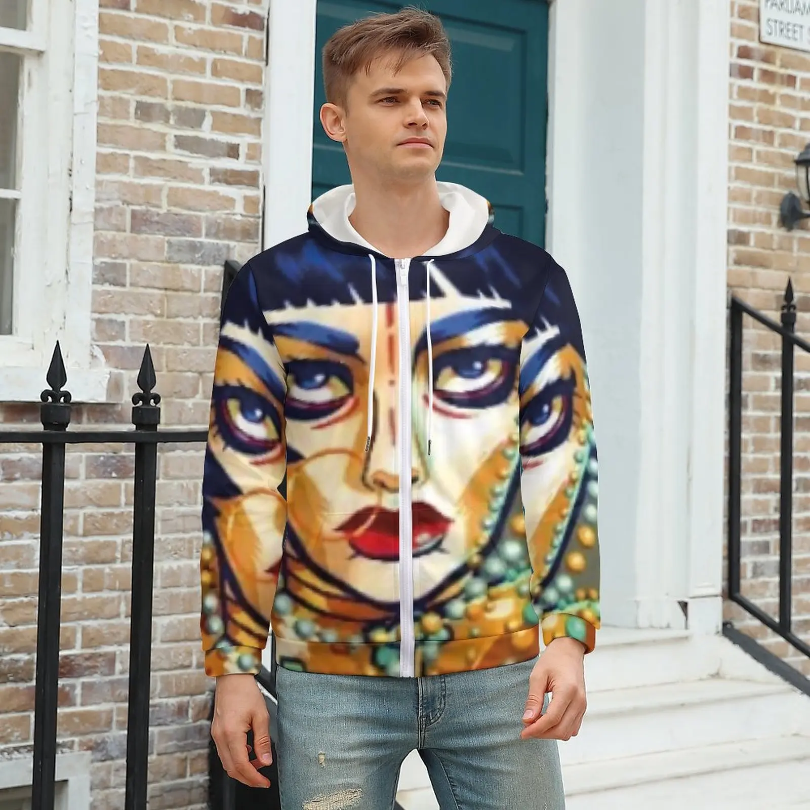 

Jibaro Paint Hoodies Love Death Robots Season 3 Aesthetic Hoodie Man Long-Sleeve Oversize Street Style Casual Hooded Sweatshirts