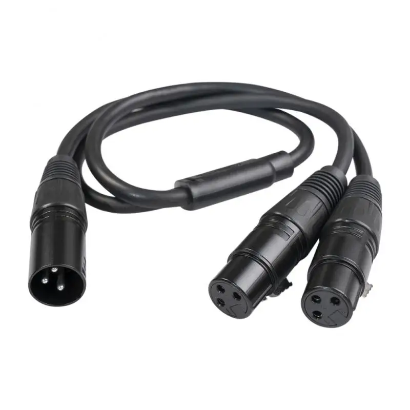 

Xlr Male To Dual Xlr Female Xlr Male To Dual Xlr Female Audio Cable Balanced Connection 3-pin Balanced Microphone Adapter Cable
