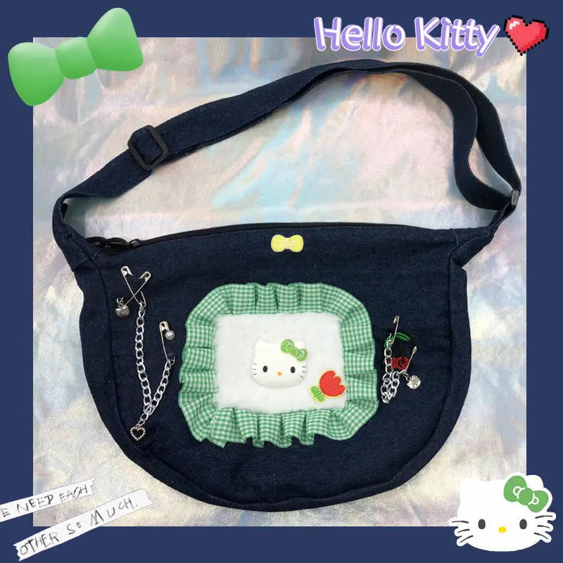 

Kawaii Sanrios аксессуары Hellokittys 2022 новая мультяшная милая сумка-тоут Loli сумка-мессенджер большая емкость аниме куклы подарок для девочек
