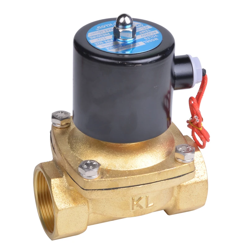 

Brass material normally closed 2 way 2 inch water solenoid valve