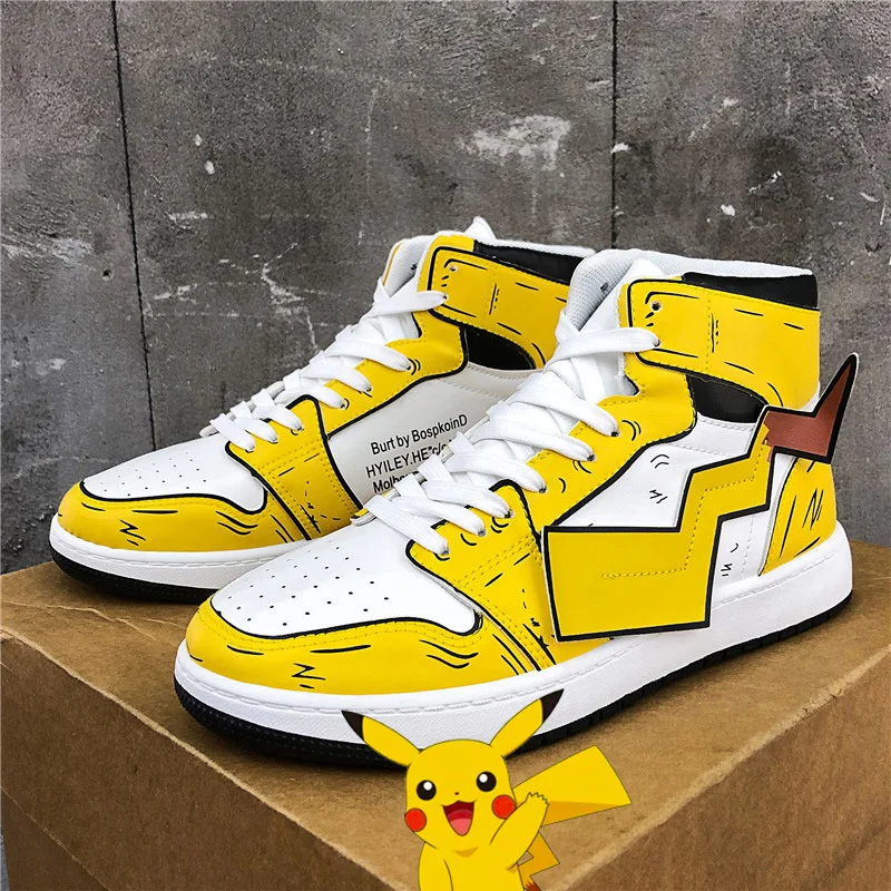

Pokemon Pikachu Anime Casual Shoes Men's Women's Sneakers Junior Sneakers Hip Hop Skateboard Shoes Boys Birthday Gift
