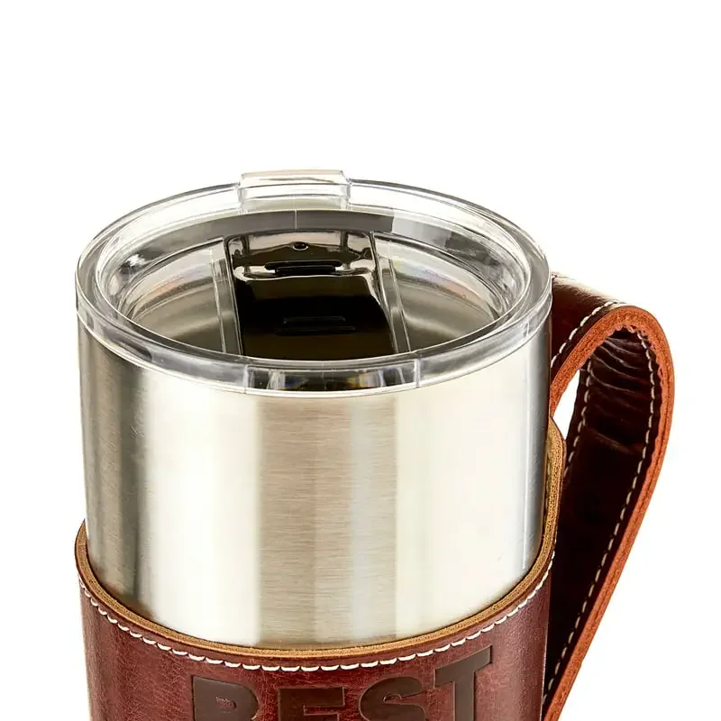 

«Роскошный стакан из искусственной кожи для упаковки на День отца-идеальный подарок для лучшего папы, стильный праздник для отца!»