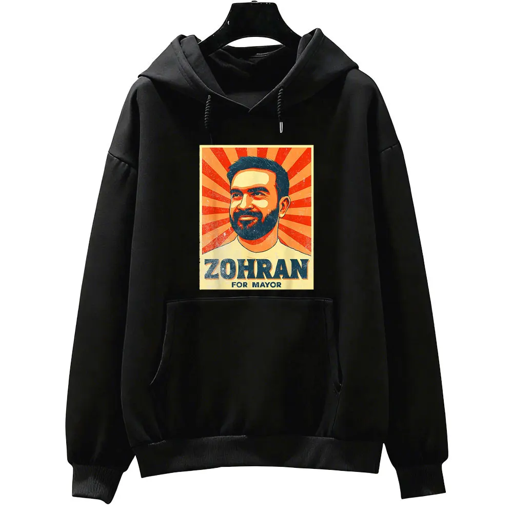 Фото Zohran Mamdani for NYC Mayor Merch Zohran Mamdani толстовки с длинными рукавами уличная одежда повседневная модная толстовка мужская одежда №1