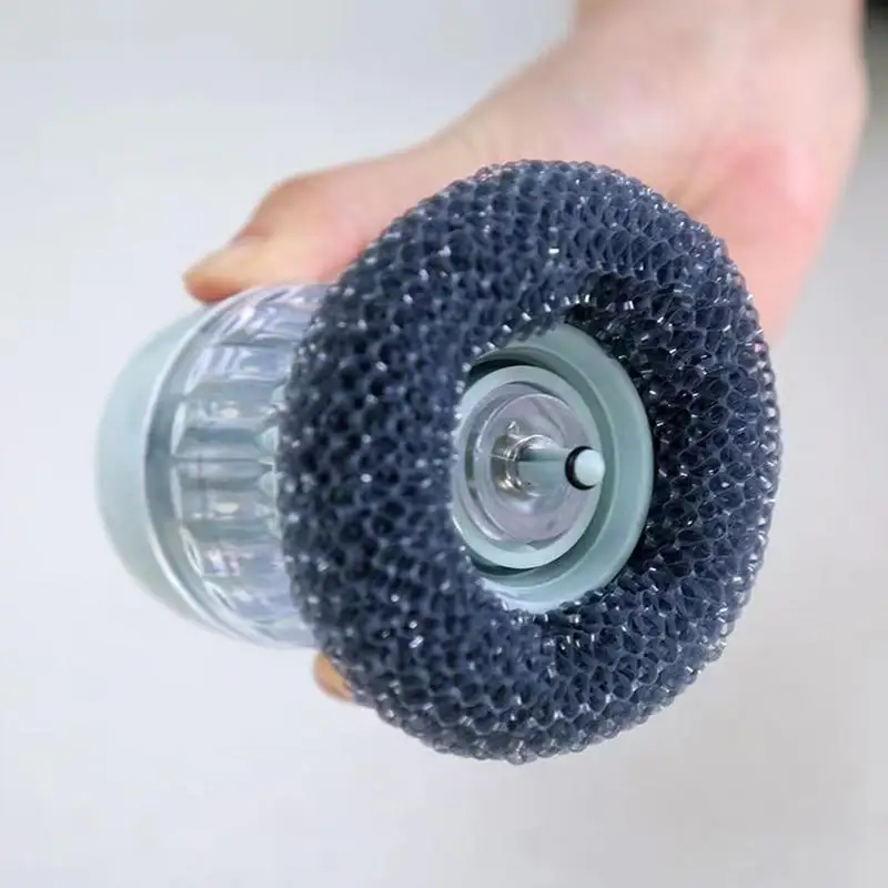 Щетка для скраба с дозатором мыла посуды Портативная щетка дозатора чистки