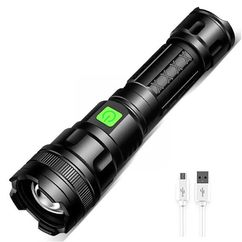 

Light Detection Flashlight USB Rechargeable Outdoor LED Camping Flashlight Emergency Flashlight Light Detection P3G1