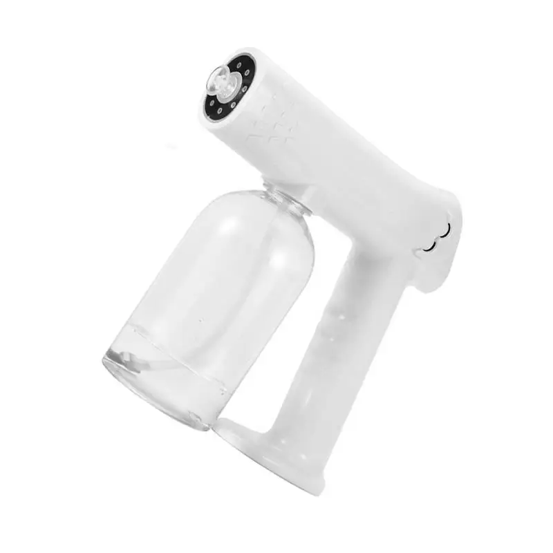 

800ML Portable Electric Sanitizer Sprayer Blue Light Rechargeable Nano Steam Water Spray Gun Home Disinfection Atomizer New