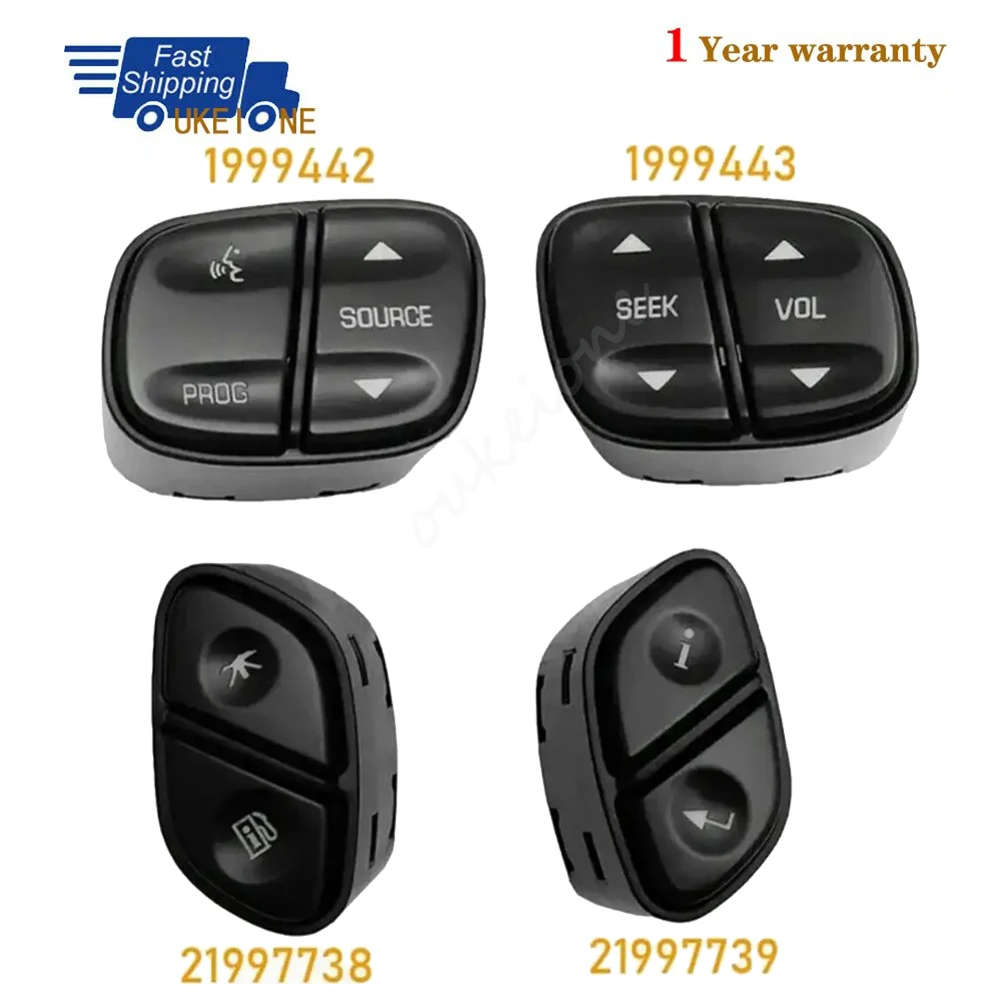 

4 шт. для GMC Yukon Hummer H2 Chevrolet Avalanche Silverado Tahoe рулевое управление ilverado Tahoe радиоисточник громкости кнопка переключения с
