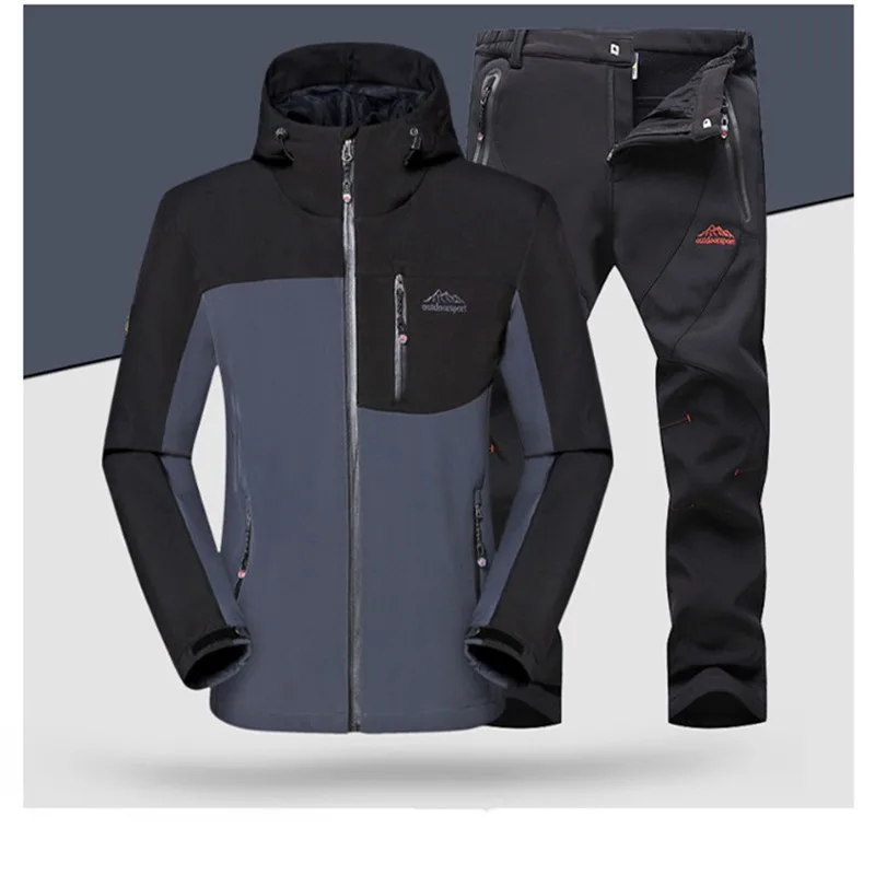 Men's Winter Jackets Waterproof Fishing Outdoor Suit Hiking Pant Camping Climbing Trekking Skiing Travel Fleece Softshell Jacket |