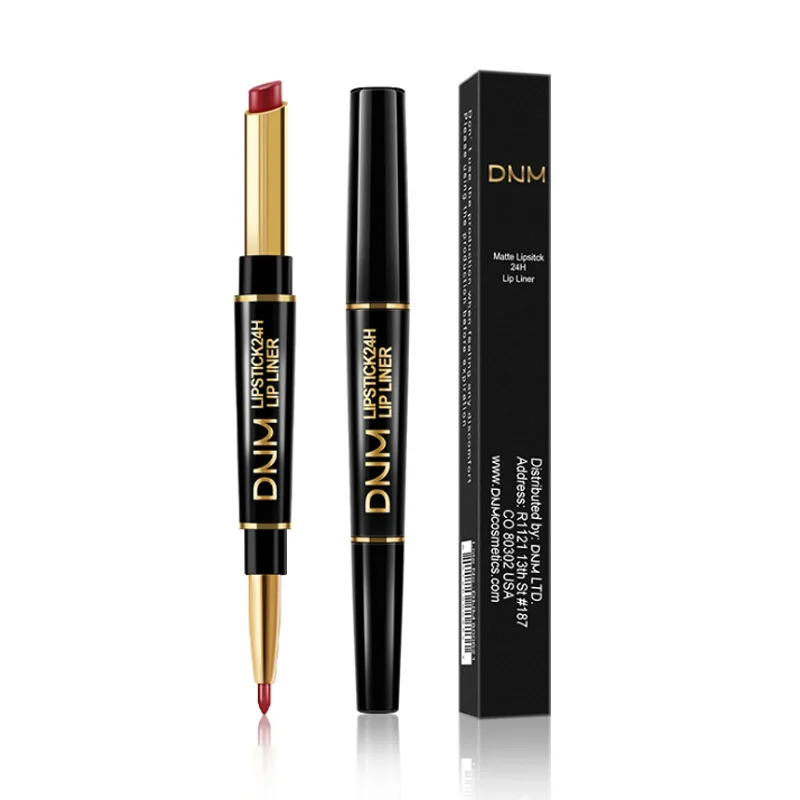

12 Colors makeup Double-ended Non-stick Cup Lipstick Lip Liner Long-lasting Matte Lip Pencil Waterproof Moisturizing,maquillaje