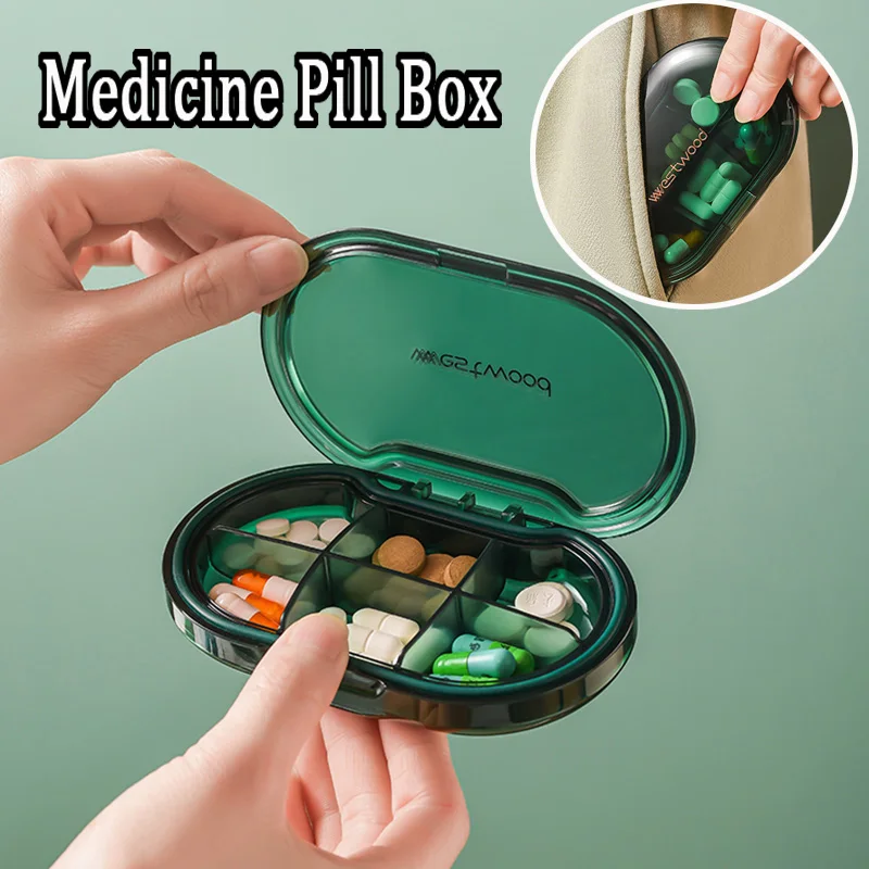 

Waterproof Medicine Pill Box For Storage Travel Pill Case Vitamins Container Plastic Box Capsules Organizer For Tablets