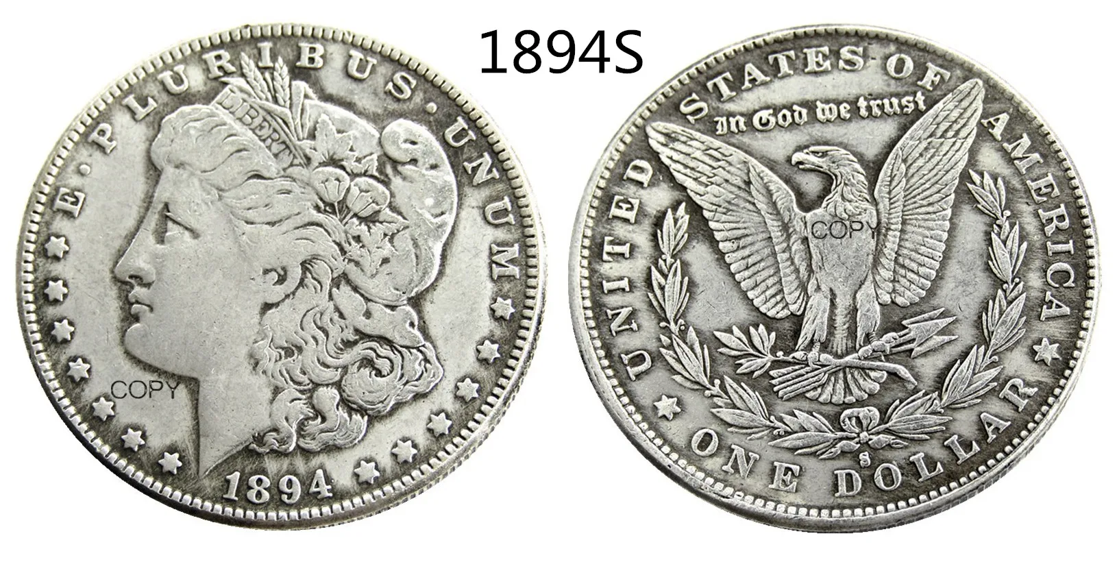 

US Coins 1894 P-S-O Morgan Dollar Copy Coins