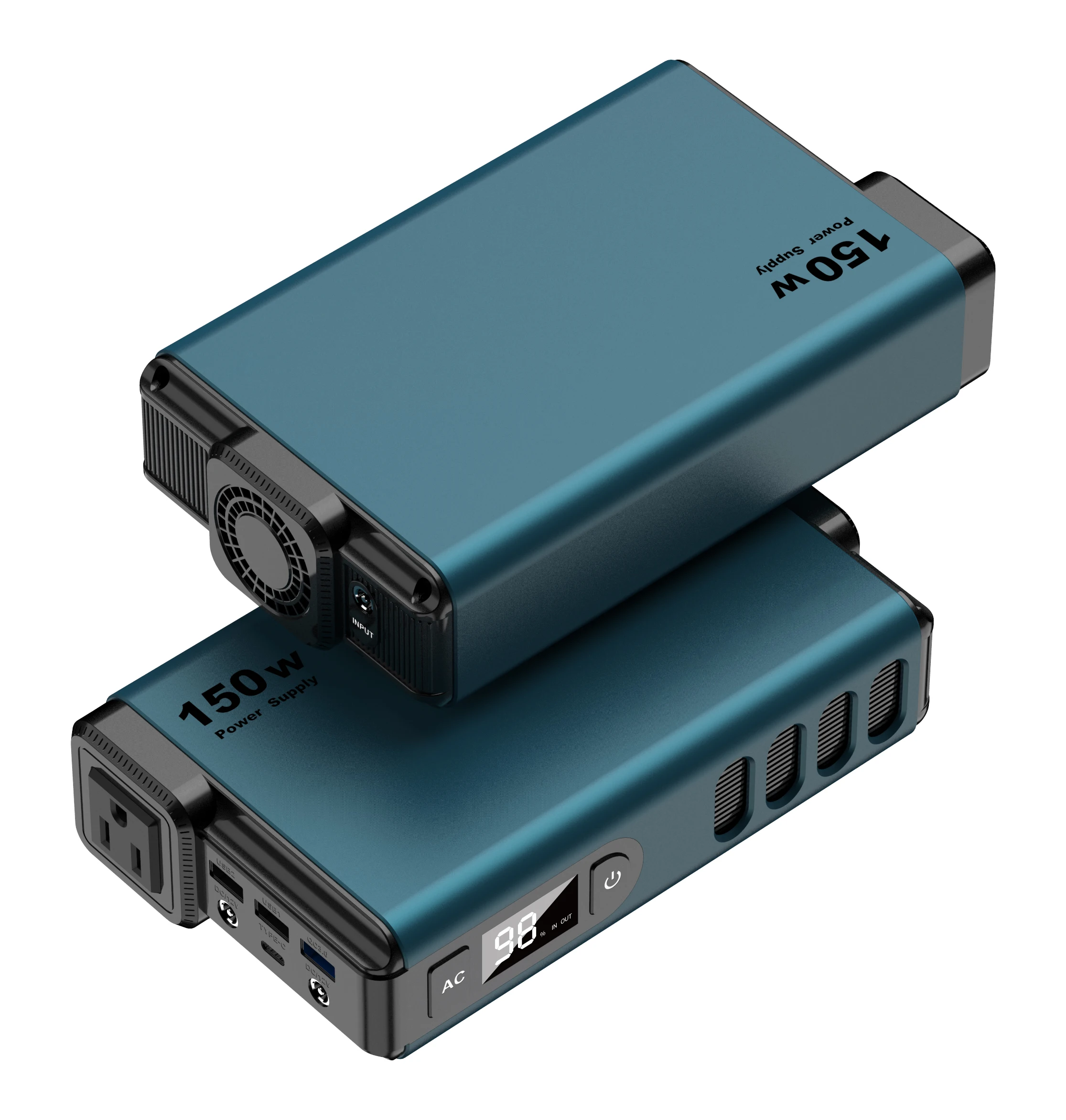 

32000mAh 150W Outdoor Mobile Solar Energy Storage Power Supply Portable power station AC PD Power Bank Station with LCD Display