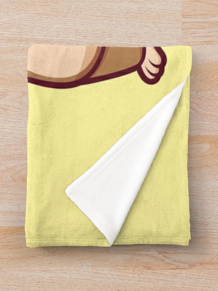 Милая обезьяна АЗС мультяшная векторная икона иллюстрация одеяло мягкие одеяла