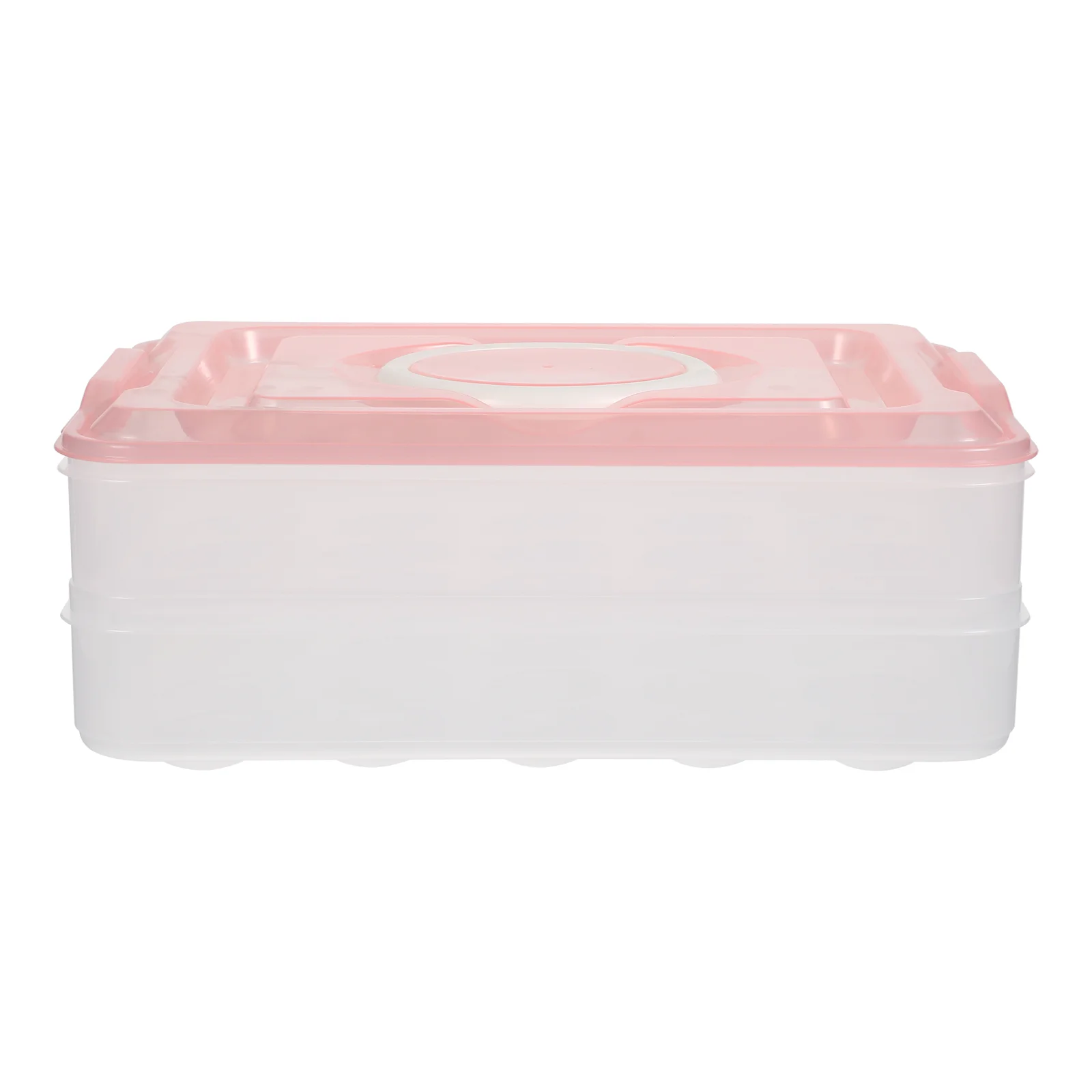 

Double Layer Egg Carrier Holder Stack- able Egg Container for Refrigerator