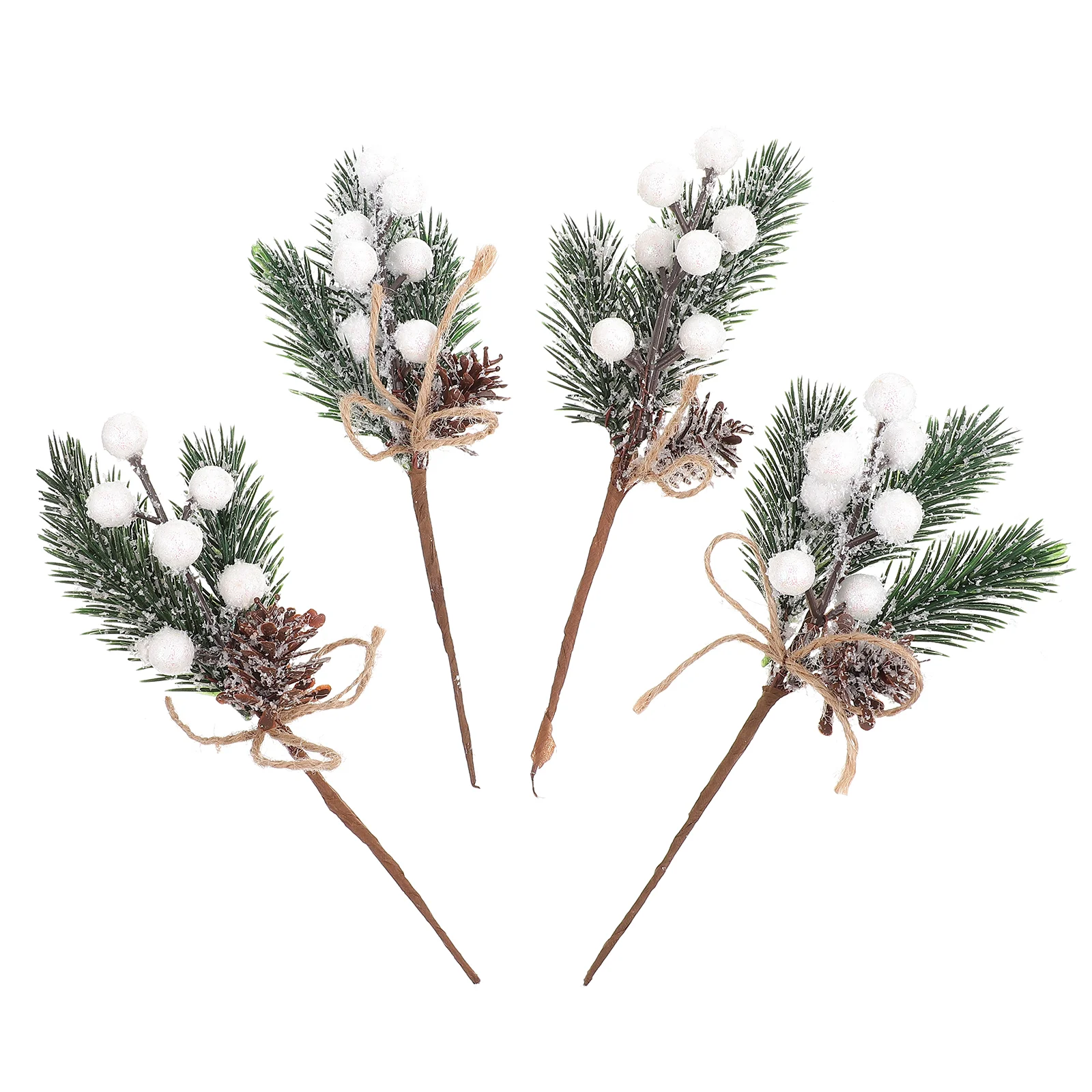 

Berry Pine Christmas Artificialpicks Pick Fauxspray Twig Tree Decor Branches Decoration Wreath Decors Branch Flower Stems Cones