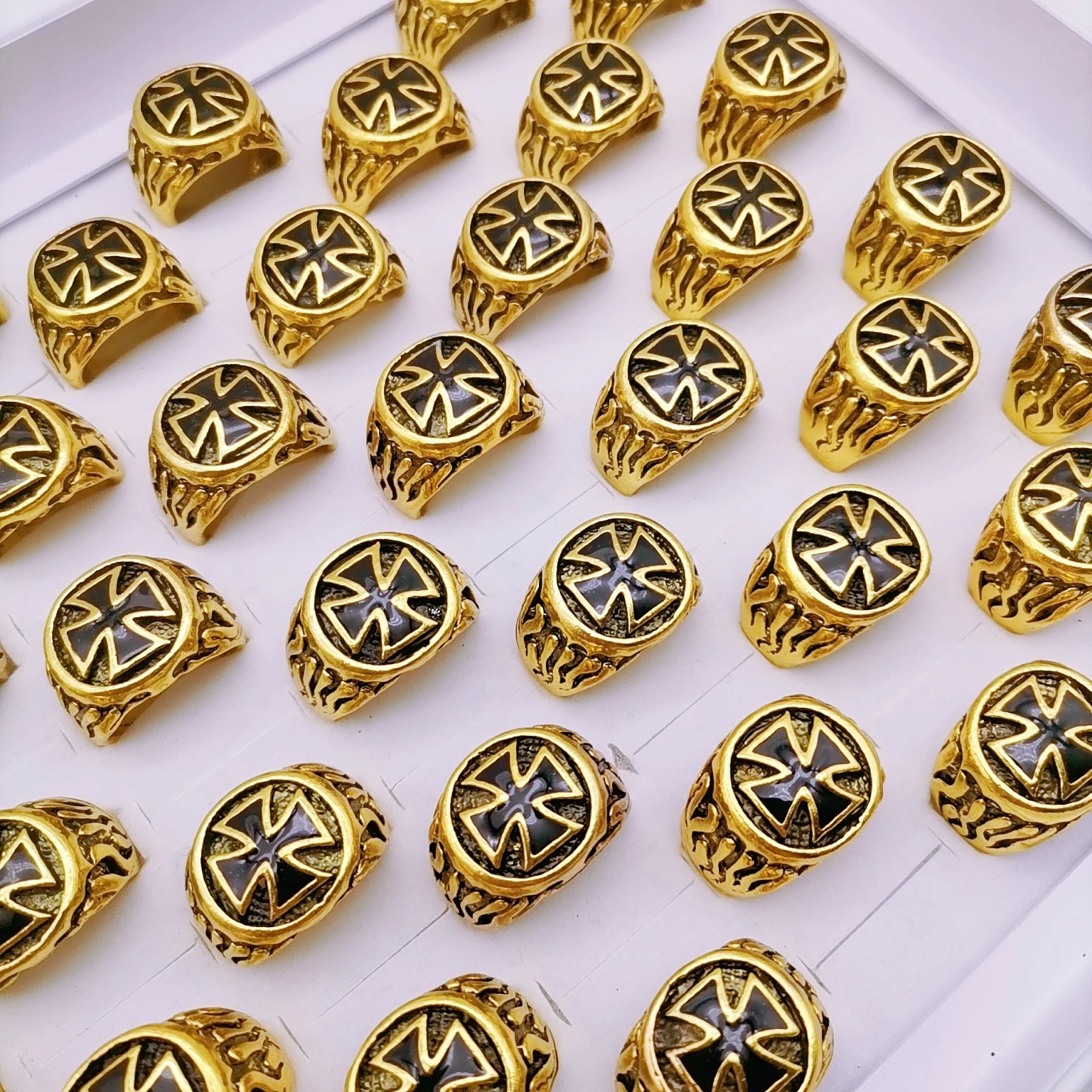 

Кольца для мужчин и женщин 20 шт./партия, винтажные антикварные аксессуары, золотые, в стиле панк, готика, вечерние Mood, подарок оптом