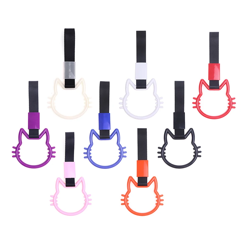 

Auto Accessories cat Ring Handle Hand Strap Loops Bumper Bus Car Drift Charm Warning Tag