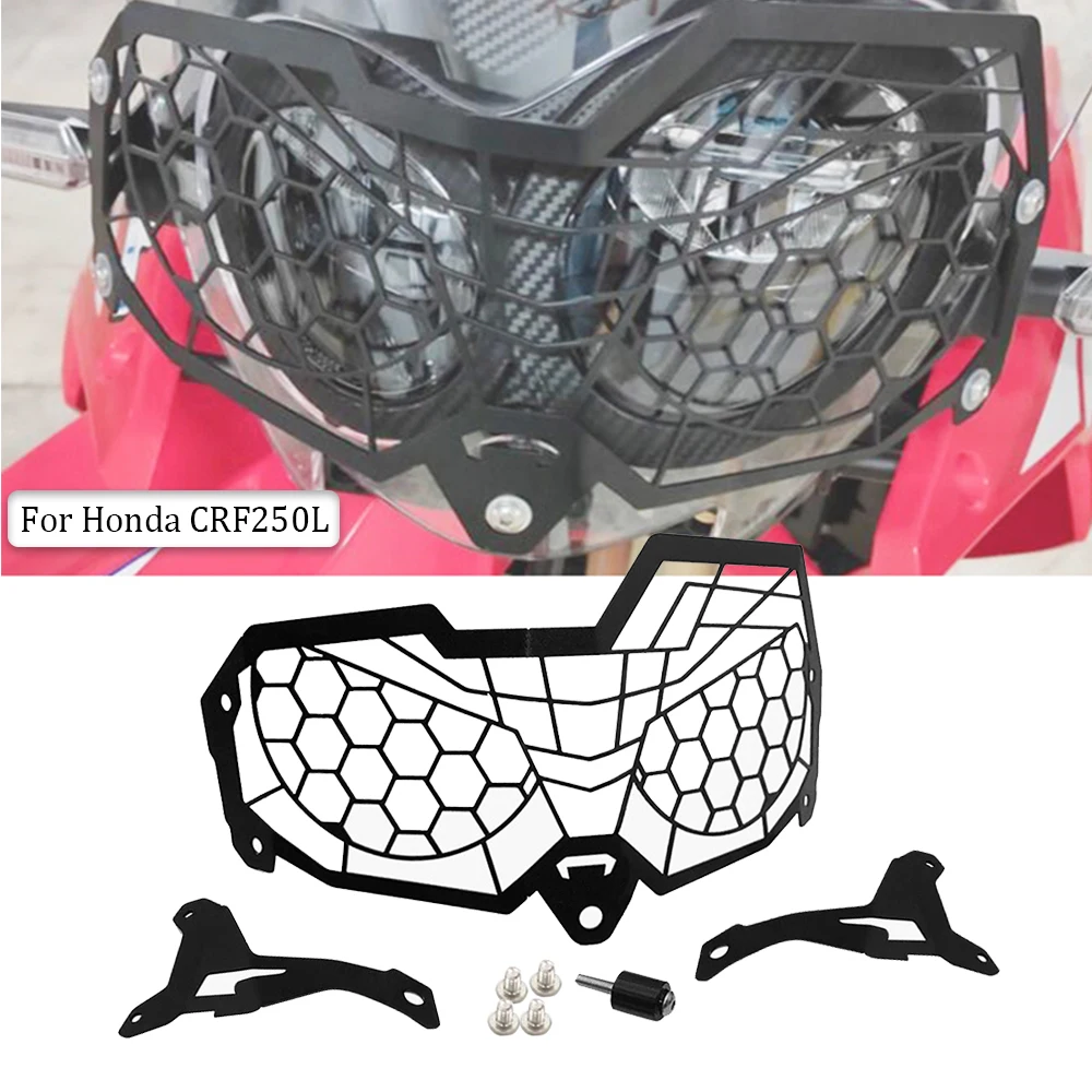 

Аксессуары для мотоциклов CRF300L CRF300, ралли CRF250L 2023 2022, налобный фонарь, решетка радиатора, светильник налобного фонаря