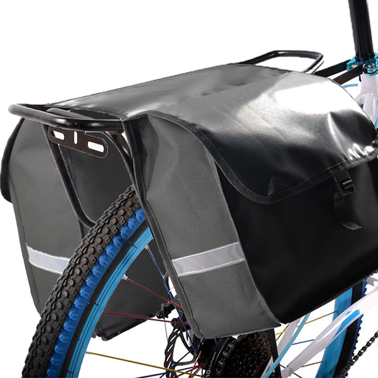 

Водонепроницаемая сумка-переноска для велосипеда, задняя стойка для велосипеда, заднее сиденье, двухсторонняя велосипедная сумка, прочная ...