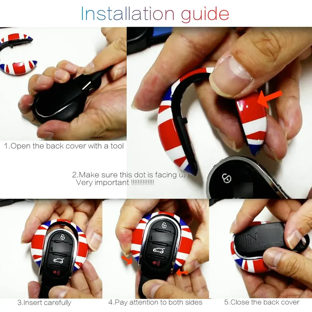 Чехол для автомобильного ключа декоративный защитный держатель ключей MINI Cooper F54