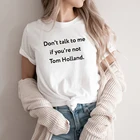 Женская футболка с надписью Don't Talk со мной