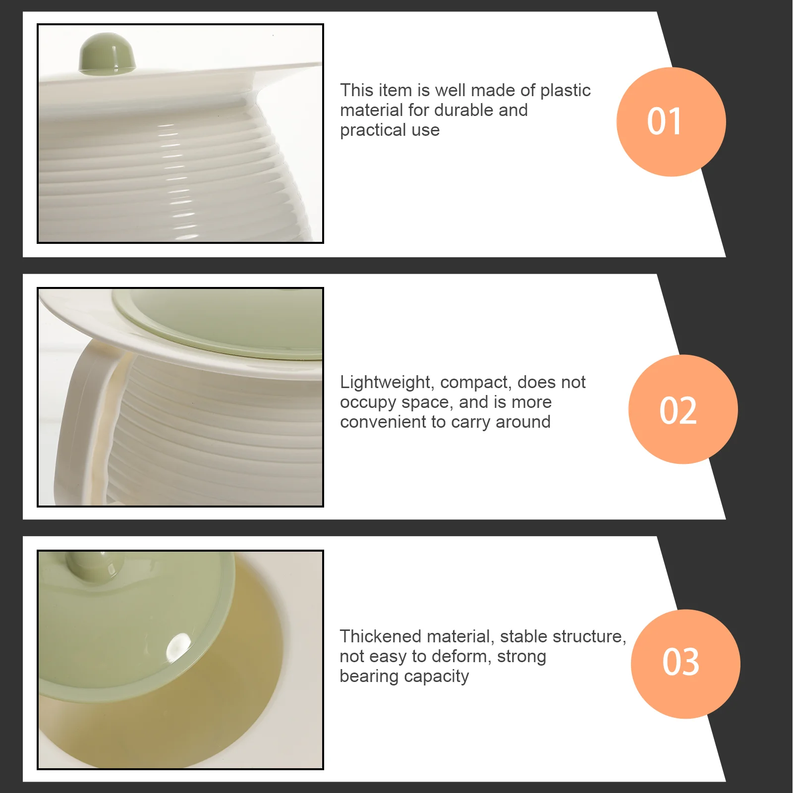 Портативный туалет погремушка кастрюля для писсуара с крышкой пластиковый дома