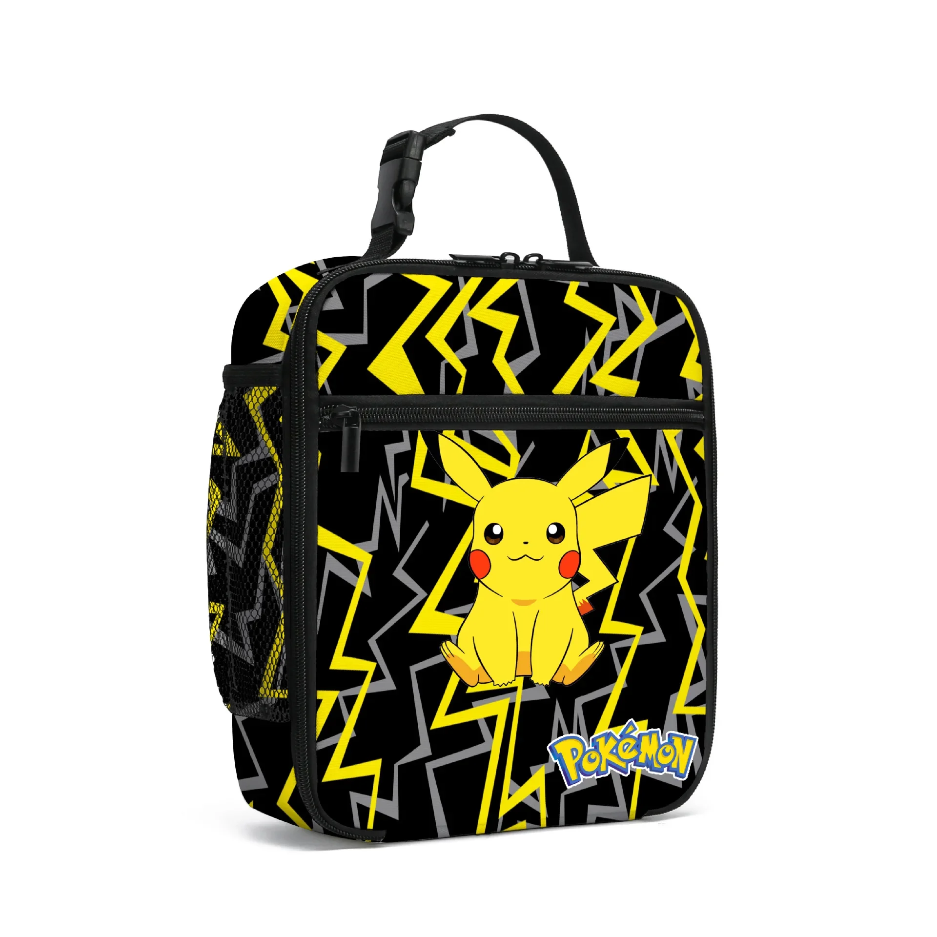 

New Pikachu Pokemon Peripheral Two-dimensional Lunch Bag for Primary and Secondary School Students Ice Bag Lunch Bag