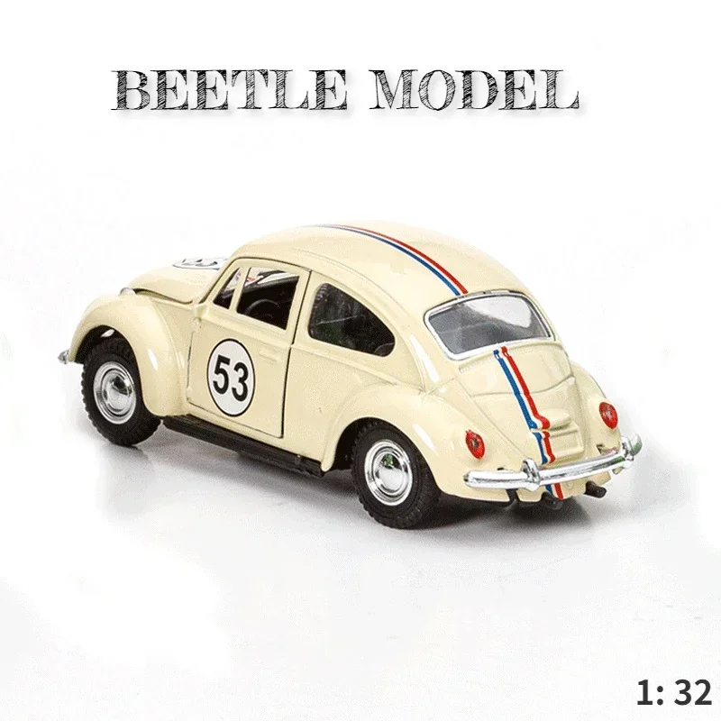 Модель Volkswagen Beetle из сплава 1: 32 модель открывания двери небольшие аксессуары для