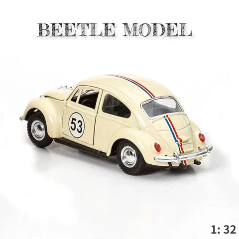 Модель Volkswagen Beetle из металла 1:32