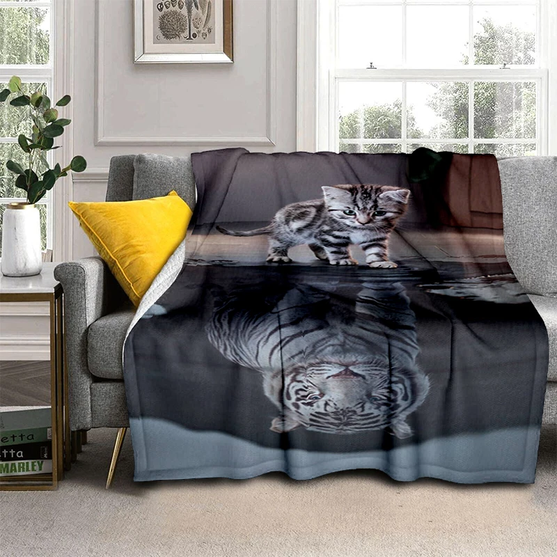 

Oversized Manta Sofa Bed Cover Soft and Hairy Blanket Plaid Soft Warm Flannel Throw Blankets Fans Gift