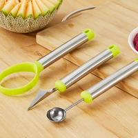 fruit platter carving knife melon spoon ice cream dig scoop watermelon kitchen diy cold dishes gadgets slicer tools food cutter