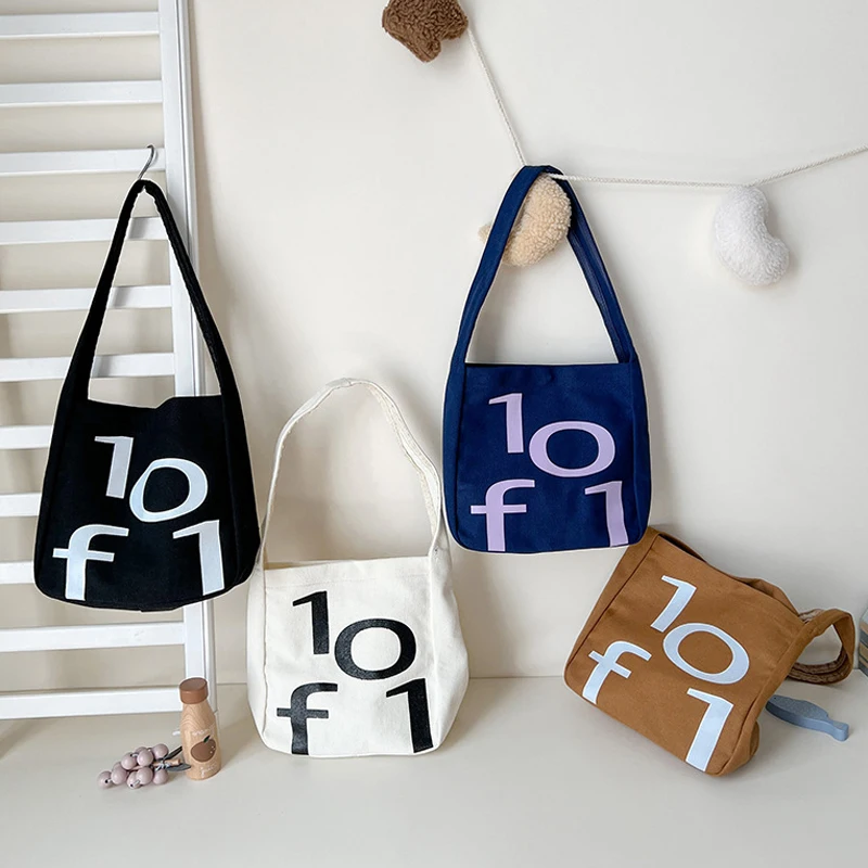 

Canvas Kids Bags for Girls Boys Fashion Children Shoulder Bag Portable Coin Snacks Storage Messenger Bag for Child Accessories
