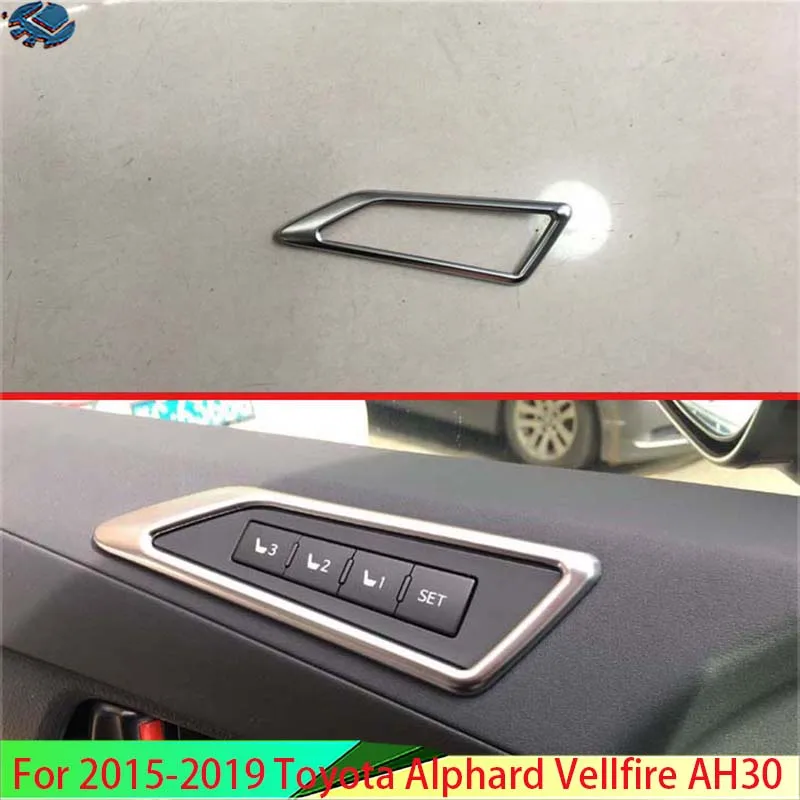 

Left Hand Drive For 2016-2019 Toyota Alphard Vellfire AH30 ABS car memory recollection seat adjustment knob frame trim