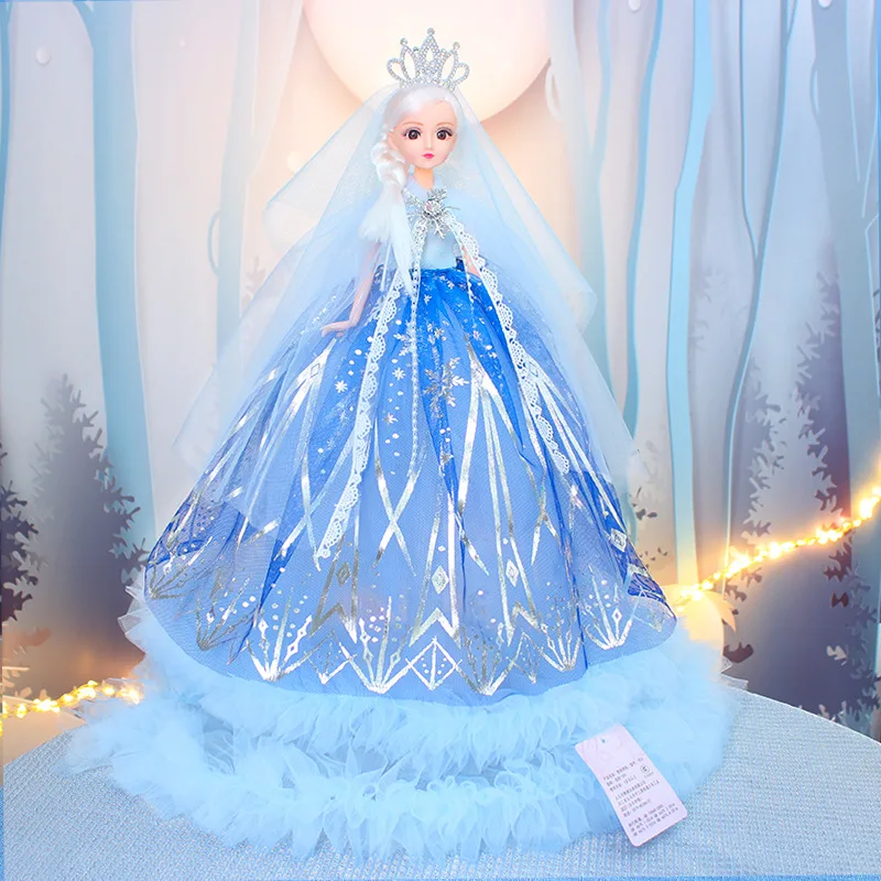 

50cm High Quality Beautiful Sweet Wedding Dress Princess Doll Jointed Action Figure Wedding Party Costume Dolls Girls Toys Gifts