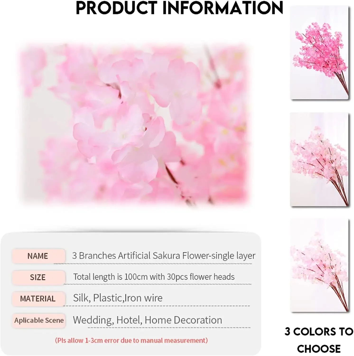 Искусственное вишневое дерево японское сакуры Декор искусственное цветение