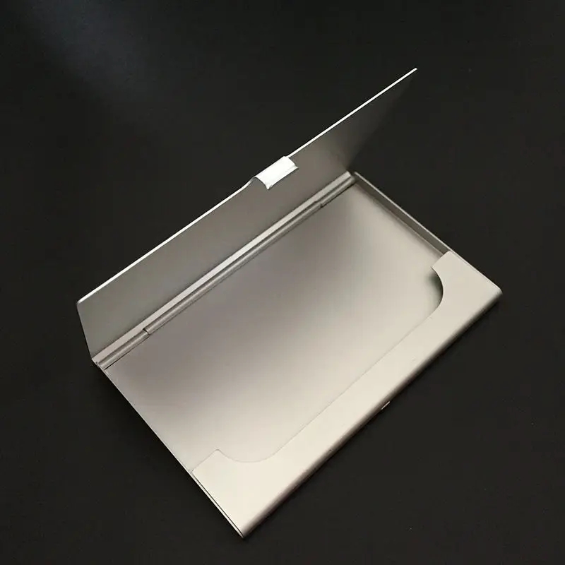 

Ящик для визиток простой женский деловой мужской креативный металлический деловой фотобокс большой вместимости для хранения визиток из сп...